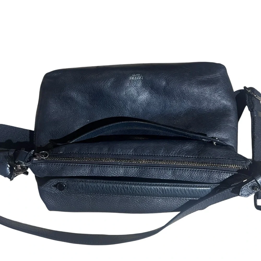 BOTKIER Warren leather women's shoulder hobo crossbody‎ bag  Black